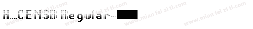 H_CENSB Regular字体转换